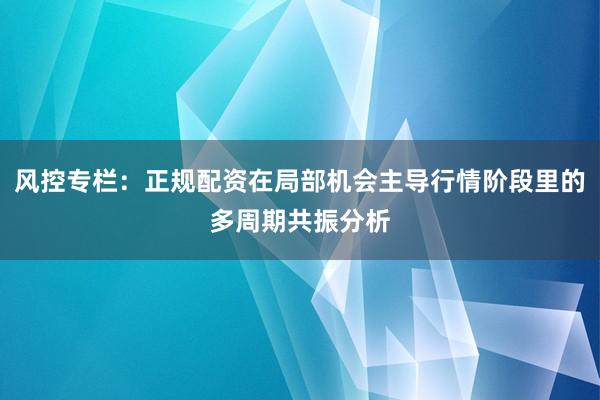 风控专栏：正规配资在局部机会主导行情阶段里的多周期共振分析