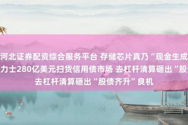 河北证券配资综合服务平台 存储芯片真乃“现金生成机器”! SK海力士280亿美元扫货信用债市场 去杠杆清算砸出“股债齐升”良机